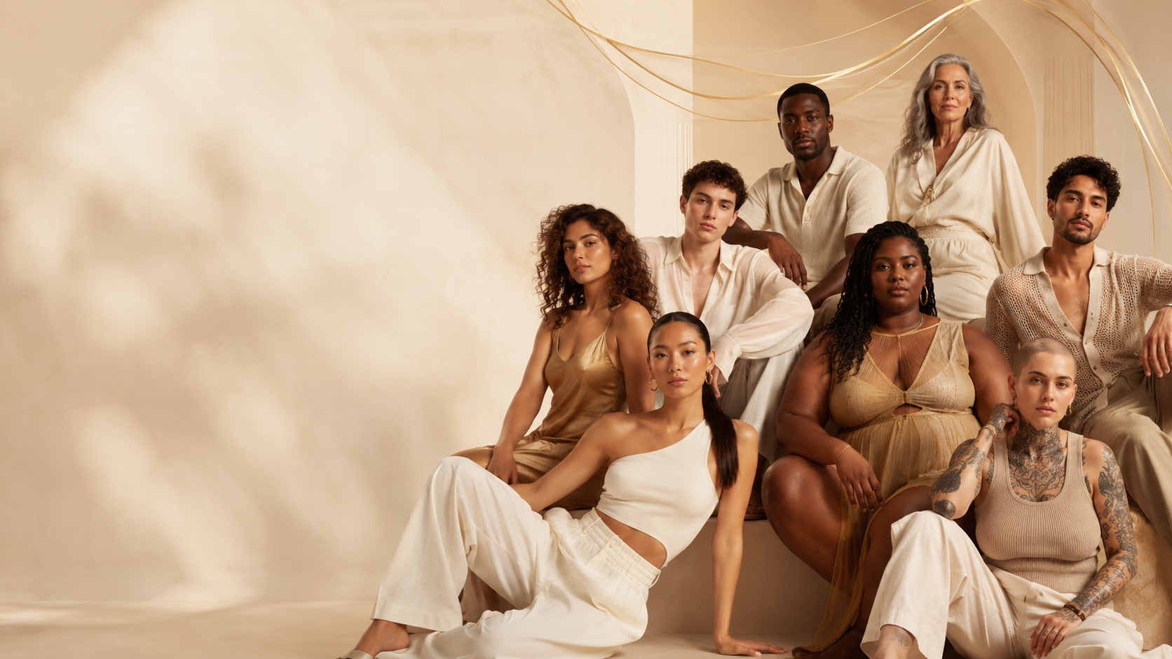 Diverse Models für digitale Kampagnen